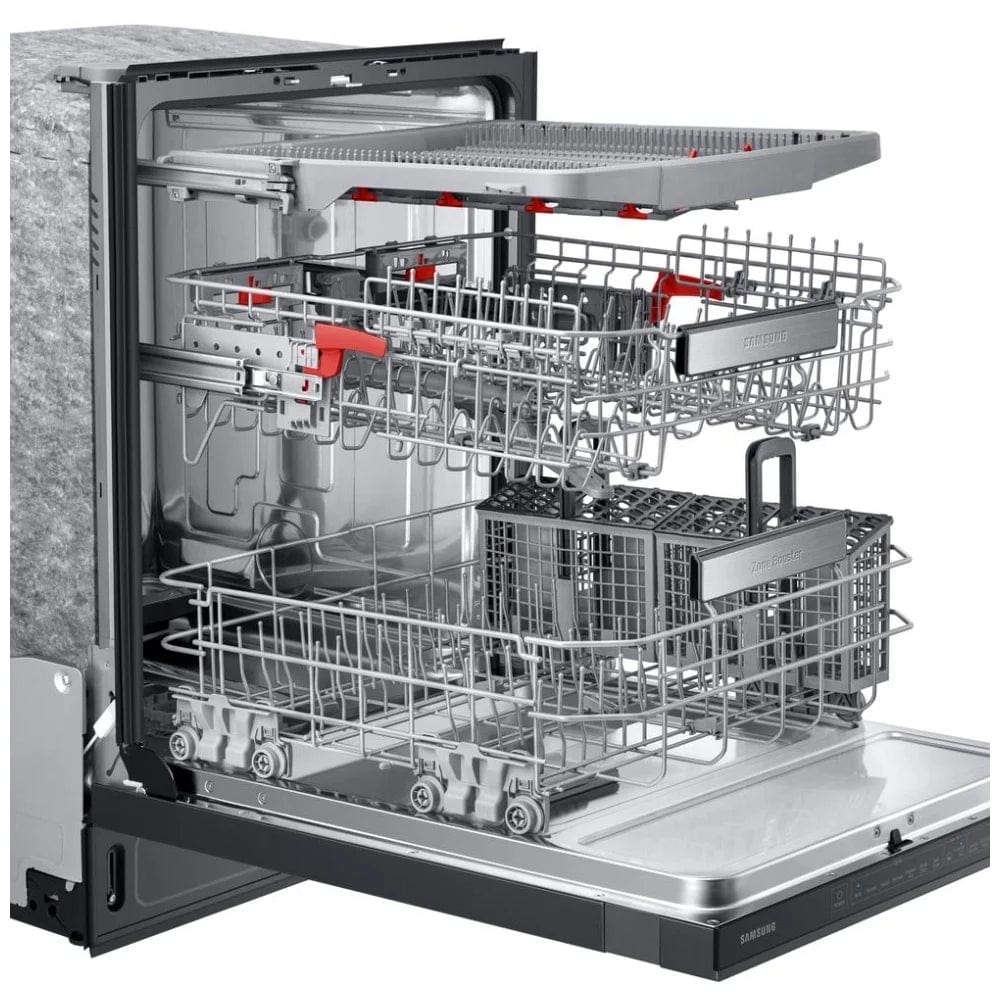 Samsung DW80R9950UG - DW80R9950UG/AC Dishwasher, 24 inch Exterior Width, 39 dB Decibel Level, Fully Integrated, Stainless Steel (Interior), 7 Wash Cycles, 15 Capacity (Place Settings), Wifi Enabled, Black Stainless Steel