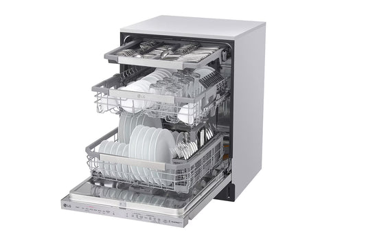 LG 24 in. Smudge-Resistant Stainless Steel Built-In Top Control Dishwasher with True Steam, ThinQ and 3rd Rack. LDP6810SS