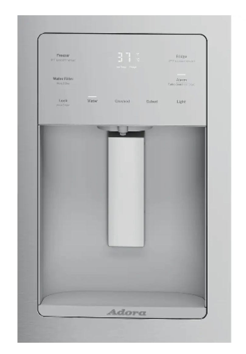 GE Adora 33 Inch W, 23.7 Cu. Ft. French-Door Refrigerator Fingerprint Resistant Stainless Steel. DFE24JYRDKFS