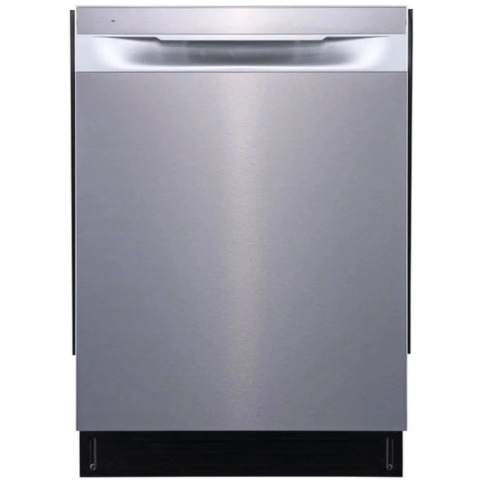 Frigidaire FDHP4336AS Dishwasher, 24 inch Exterior Width, 49 dB Decibel Level, Fully Integrated, Stainless Steel (Interior), 5 Wash Cycles, 12 Capacity (Place Settings), Hard Food Disposal, Stainless Steel color