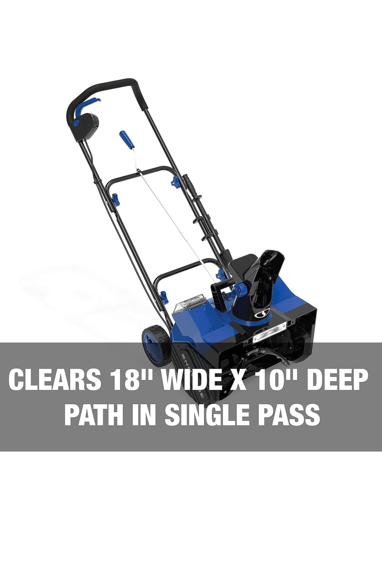 Snow Joe 24V-X2-SB18-XR 48-Volt* IONMAX Cordless Snow Blower Kit | 18-Inch | W/ 2 x 5.0-Ah Batteries and Charger