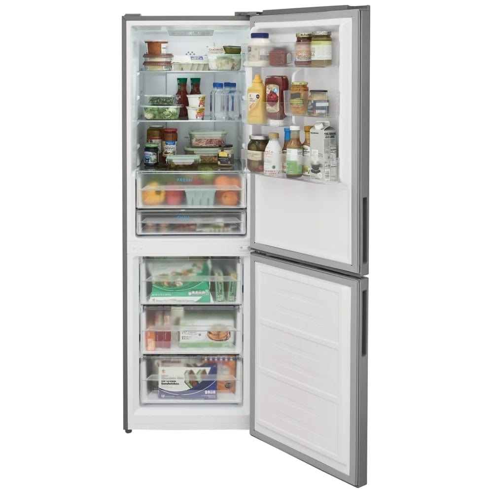 Frigidaire FRBG1224AV Bottom Freezer Refrigerator, 24 inch Width, ENERGY STAR Certified, 12.0 cu. ft. Capacity, Brushed Steel colour