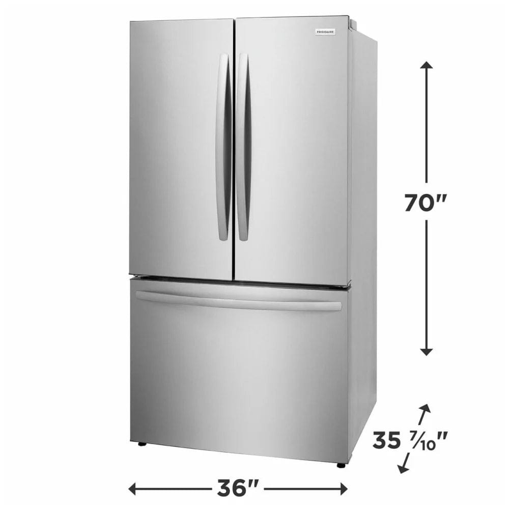 Frigidaire FRFN2813AF French Door Refrigerator, 36 inch Width, ENERGY STAR Certified, 28.8 cu. ft. Capacity, Stainless Steel colour