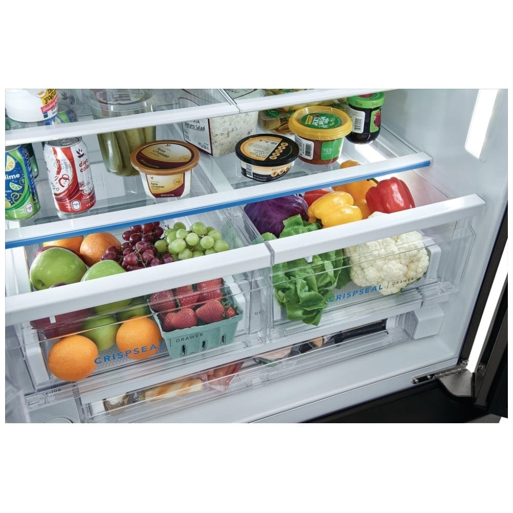 Frigidaire FRFS2823AD French Door Refrigerator, 36 inch Width, ENERGY STAR Certified, 27.8 cu. ft. Capacity, Black Stainless Steel colour