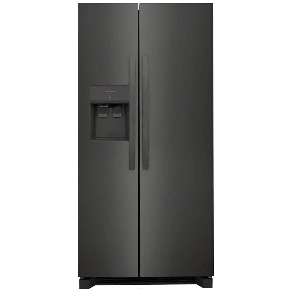 Frigidaire FRSS2323AD Side by Side Refrigerator, 33" Width, 22.2 cu. ft. Capacity, Black Stainless Steel