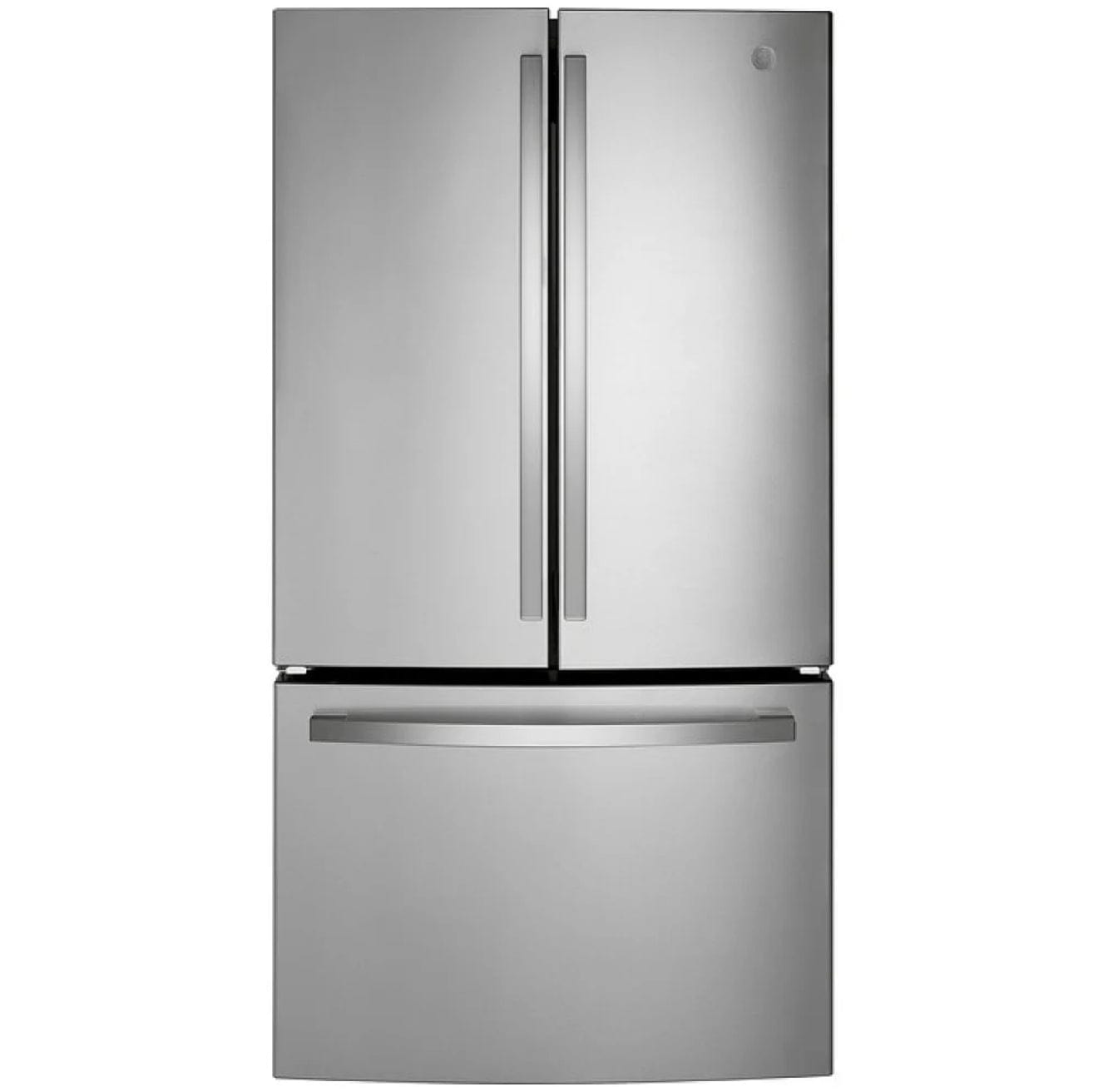 GE French Door Refrigerator, 36 inch Width, ENERGY STAR Certified, 27.0 cu. ft. Capacity, Stainless Steel colour GNE27JYMFS