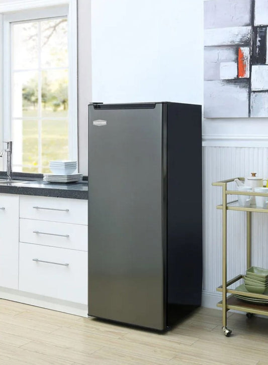 Marathon 6.5 cu. ft. Upright Freezer in Black Steel Finish # MUF65BLS-2