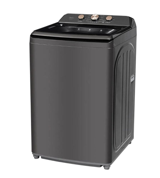 Midea 25 in. 4.7 cu. ft. Metallic Grey Top Load Washing Machine with Bronze Trim  Model  MLTW47A5BGG