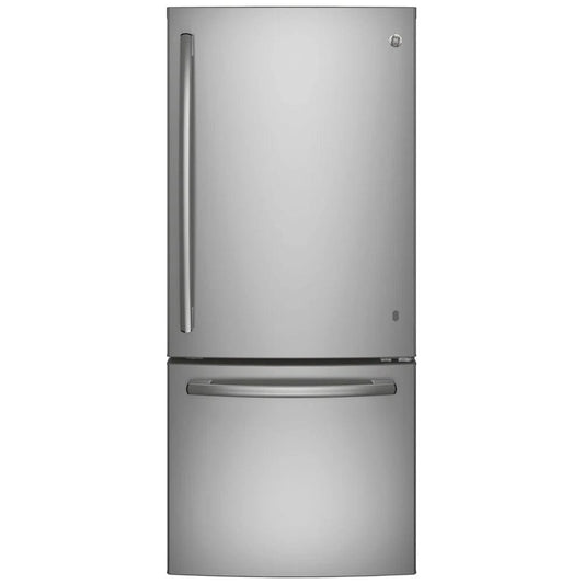 GE 20.9 Cu. Ft. Bottom Mount Refrigerator Fingerprint Resistant Stainless Steel (GBE21AYRKFS)