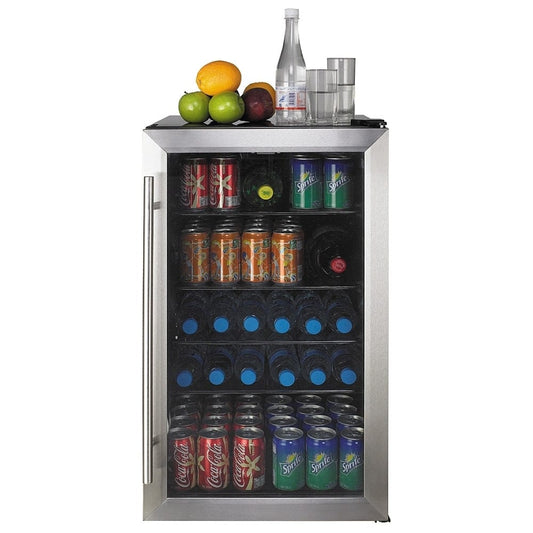 Beverage Center, 19" Width, Stainless Steel (GCS04GLRTSC)