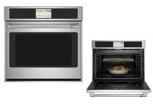 GE Cafe CT9050SHSS Single Wall Oven, 30 inch Exterior Width, Convection, Self Clean, 5.0 cu. ft. Capacity, Temperature Probe, Wifi Enabled, Stainless Steel colour