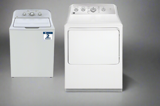 GE WASHER & DRYER SET TOP LOAD