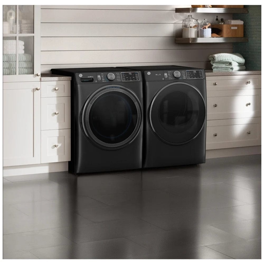 Front Load Washer, ENERGY STAR Certified, 5 cu. ft. Capacity, Steam Clean, 12 Wash Cycles, 5 Temperature Settings, Stackable, 1300 RPM Washer Spin Speed, Wifi Enabled, Graphite (GFW655SPVDS)