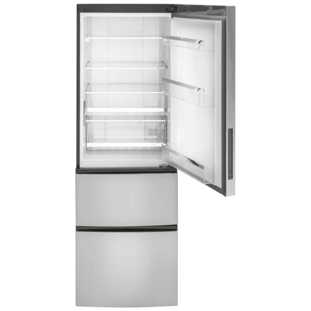 GE GLE12HSPSS Bottom Freezer Refrigerator, 24 inch Width, ENERGY STAR Certified, Counter Depth, Optional Ice Maker (Special Order), 11.9 cu. ft. Capacity, Stainless Steel color RF