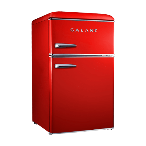 Galanz 3.3 Cu Ft Retro Single Door Refrigerator, 3.3 Cu Ft Retro Refrigerator (GLR33MRDR29)