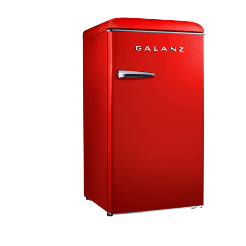 Galanz 3.3 Cu Ft Retro Single Door Refrigerator, 3.3 Cu Ft Retro Refrigerator (GLR33MRDR29)