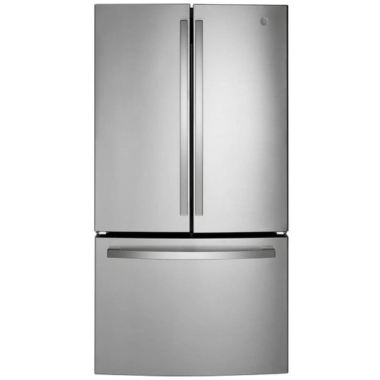 GE GNE27JYMFS French Door Refrigerator, 36 inch Width, ENERGY STAR Certified, 27.0 cu. ft. Capacity, Stainless Steel colour GE STAI GNE27JYMFS / GNE27JYMWFFS /GNE27JYMTFFS