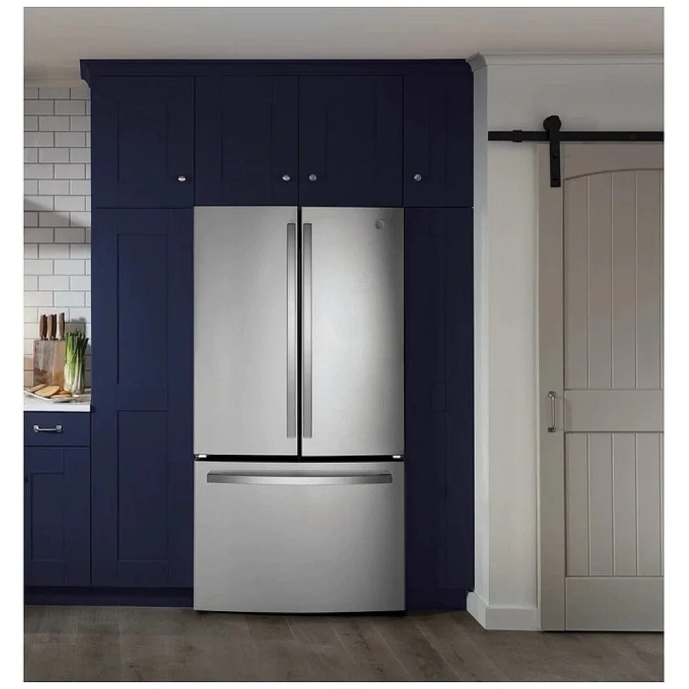 GE GNE27JYMFS French Door Refrigerator, 36 inch Width, ENERGY STAR Certified, 27.0 cu. ft. Capacity, Stainless Steel colour GE STAI GNE27JYMFS / GNE27JYMWFFS /GNE27JYMTFFS