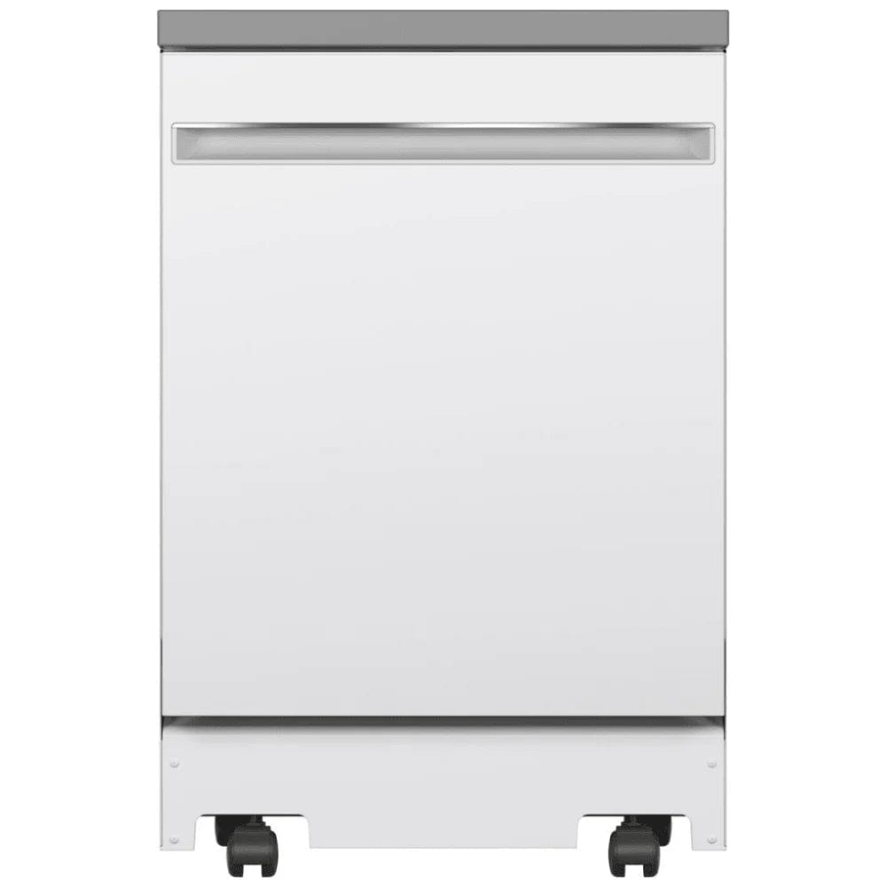 GE Portable Dishwasher, 24" Exterior Width, 58 dB Decibel Level, Fully Integrated, Stainless Steel (Interior) GPT225SGLWW /GPT225SSLSS