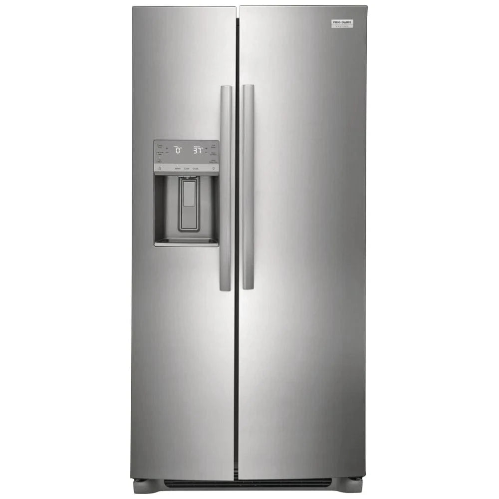 Frigidaire Gallery GRSS2352AF Side by Side Refrigerator, 33 inch Width, ENERGY STAR Certified, 22.2 cu. ft. Capacity, Stainless Steel colour- Open Box 1 Year Warranty