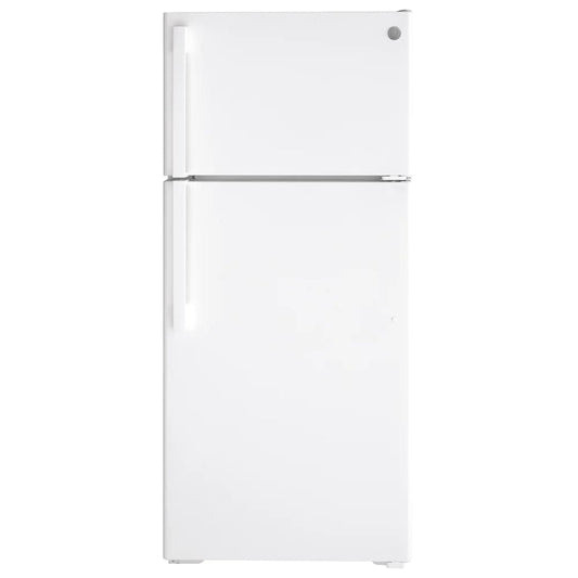GE GTE17GTNRWW Top Mount Refrigerator, 28" Width, ENERGY STAR Certified, 16.6 cu. ft. Capacity