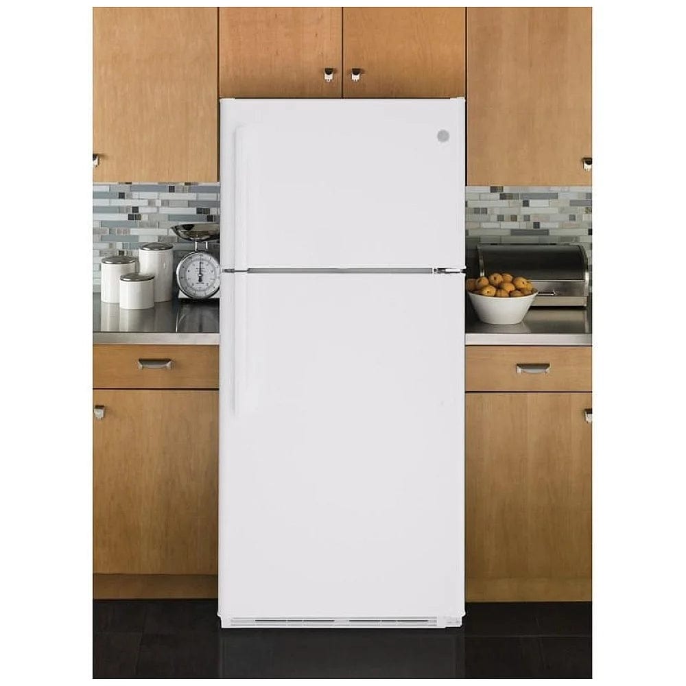 GE GTS18FTLKWW Top Freezer Refrigerator, 30 inch Width, 18.0 cu. ft. Capacity, White colour