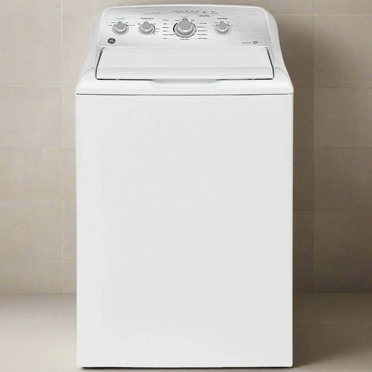 GE 27-Inch 4.9 cu. ft. Top Load Washer with SaniFresh Cycle in White Model # GTW451BMRWS