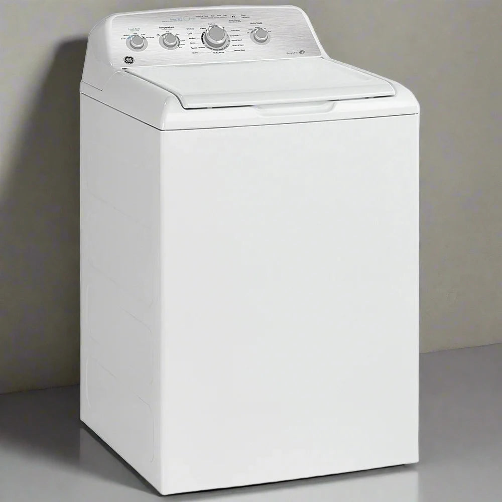 GE 27-Inch 4.9 cu. ft. Top Load Washer with SaniFresh Cycle in White Model # GTW451BMRWS