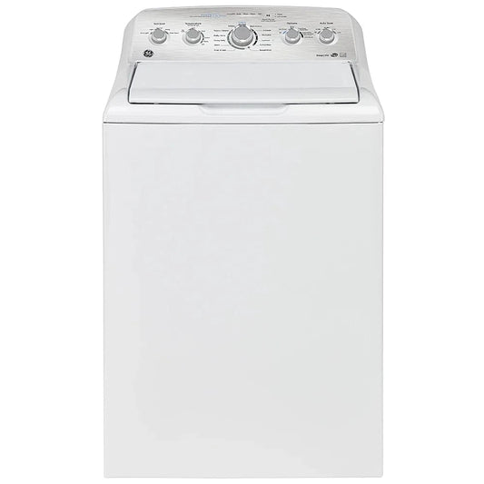 GE GTW490BMRWS Top Load Washer, ENERGY STAR Certified, 4.9 cu. ft. Washer Capacity, 13 Wash Cycles, 6 Temperature Settings, 800 RPM Washer Spin Speed, Agitator, White color (Contains Agitator)