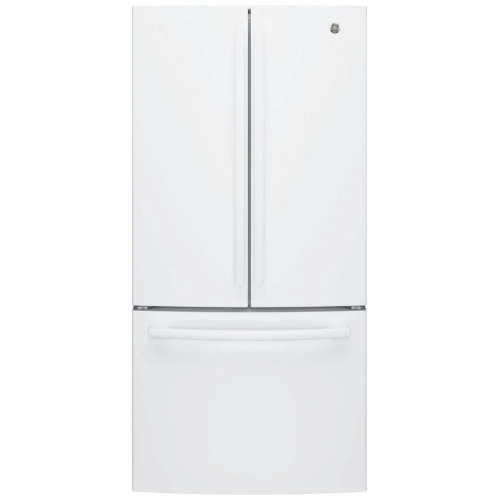 GE GWE19JGLWW /GWE19JGLXFWW  French Door Refrigerator, 33 inch Width, ENERGY STAR Certified, Counter Depth, 18.6 cu. ft. Capacity, White colour Frost Guard, ConnectPlus