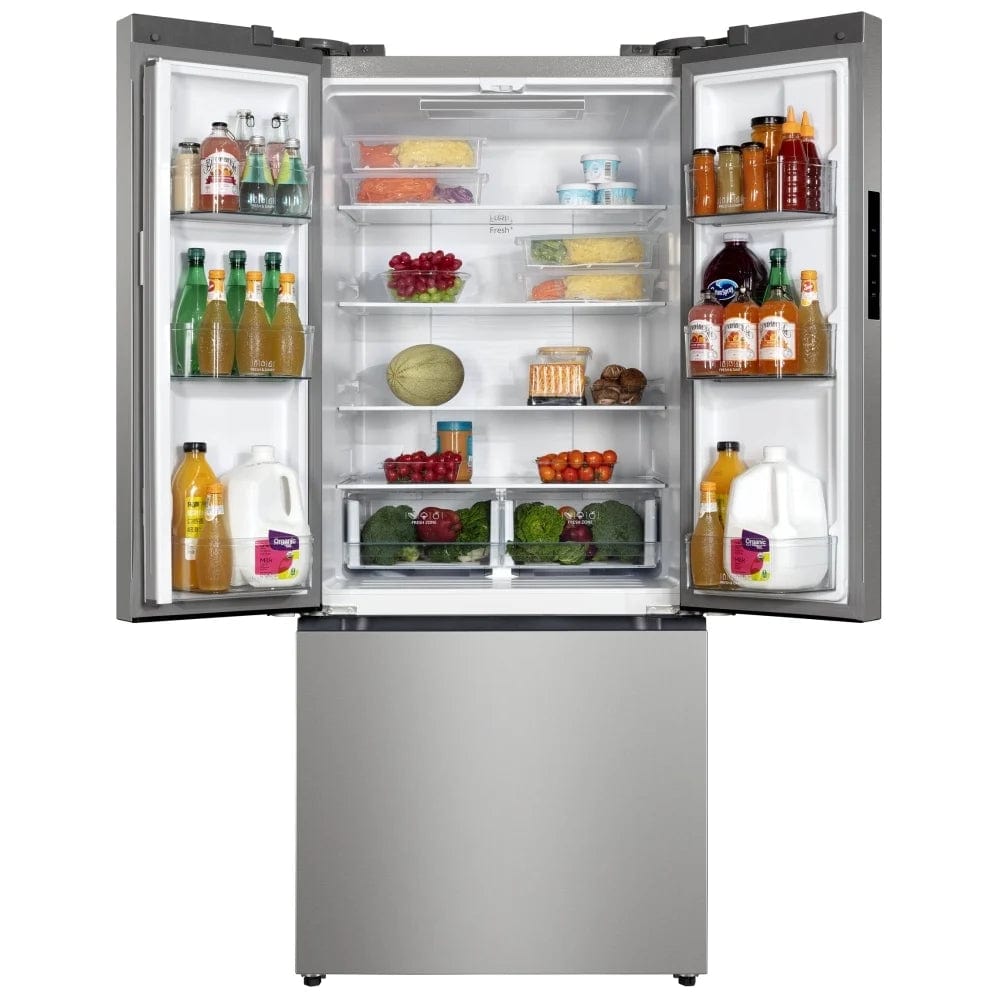 Hamilton Beach HZ0771 - HBF1770 French Door Refrigerator, 30 inch Width, 17.7 cu. ft. Capacity, Stainless Steel colour