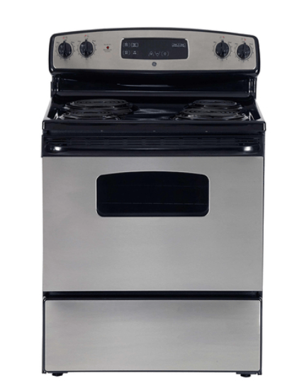 GE 30" Electric Freestanding Range with Storage Drawer Stainless Steel - JCBS250SMSS