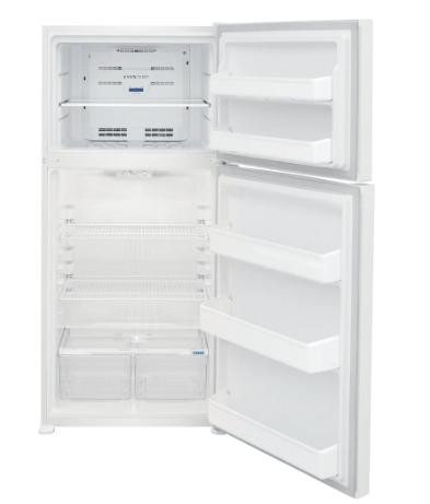 Frigidaire FFTR1835VW Top Mount Refrigerator, 30" Width, 18.3 cu. ft. Capacity, LED Lighting, White colour