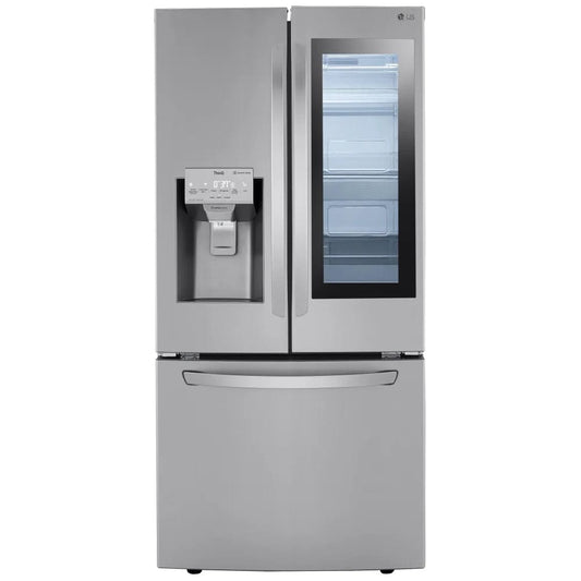 LG LRFVS2503S French Door Refrigerator, 33 inch Width, ENERGY STAR Certified, 24.4 cu. ft color Dual Ice Maker,  Insta View, Door-in-Door