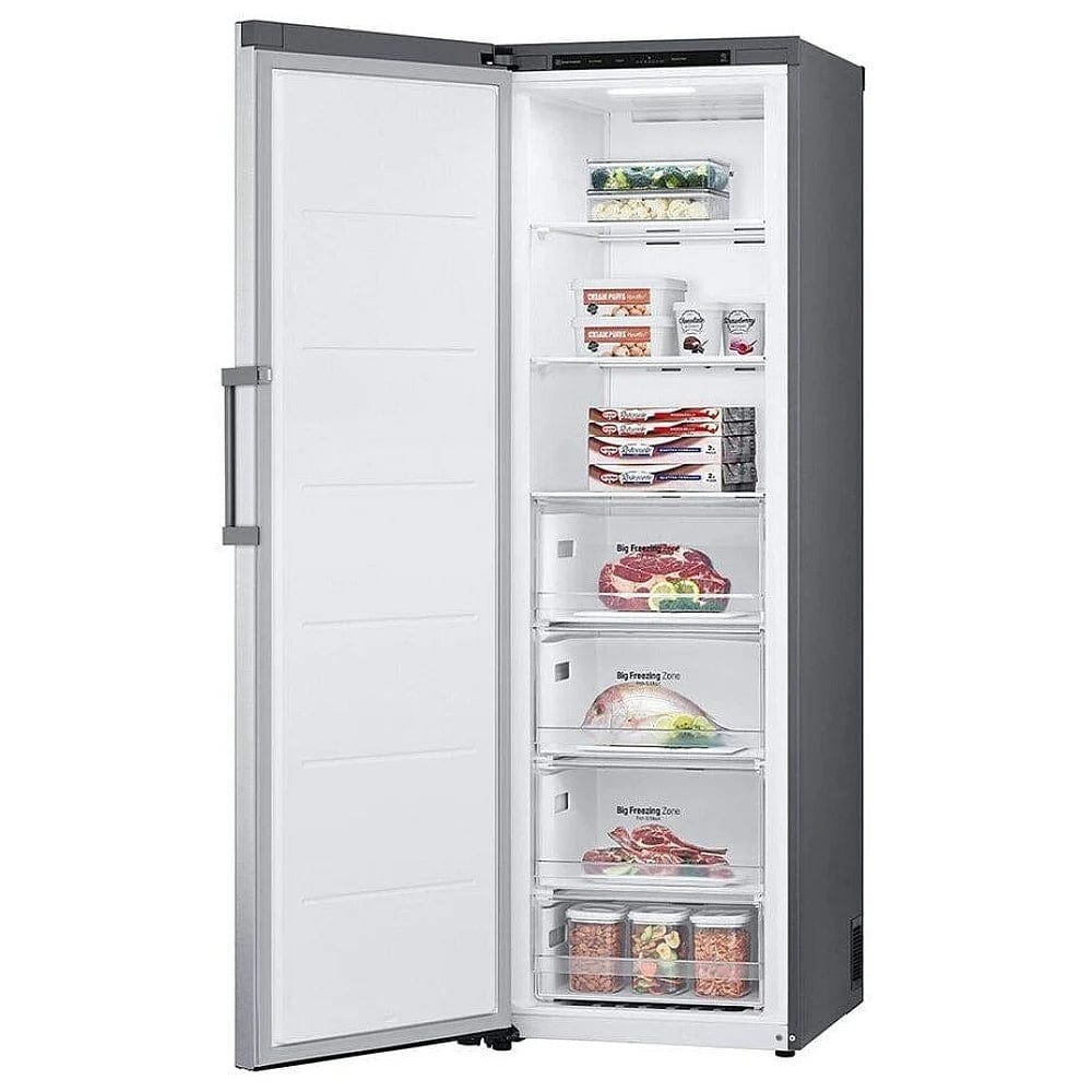 LG LROFC1104V Upright Freezer, 24 inch Width, 11.4 cu ft cu. ft., Platinum Silver colour