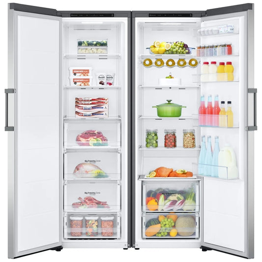 LG LRONC1404V Column Refrigerator, 24 inch Width, ENERGY STAR Certified, Counter Depth, 14.0 cu. ft. Capacity, Platinum Silver color Door Cooling+
