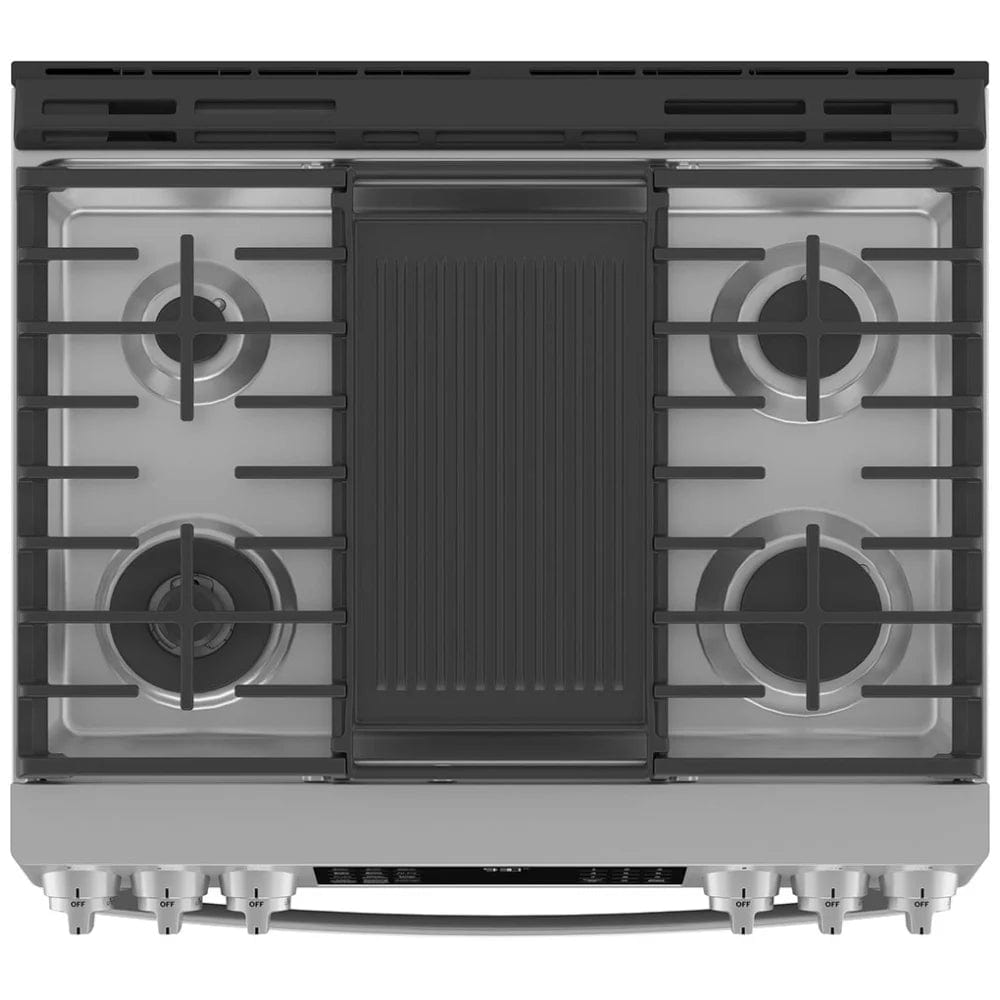 GE Profile PC2S930YPFS Dual Fuel Range, 30 inch Exterior Width, Stainless Steel