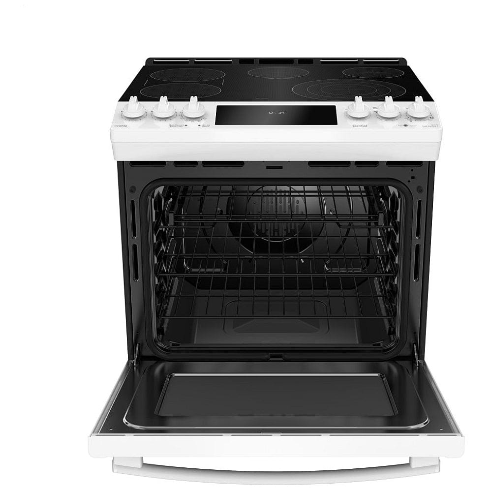 GE Profile PCS940DMWW Range, 30" Exterior Width, Electric Range, White