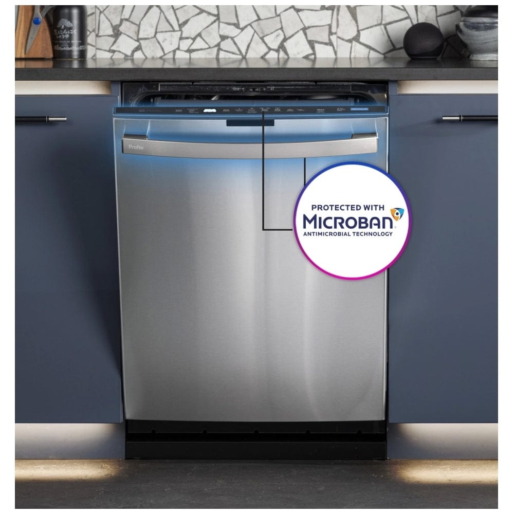 GE Profile PDT755SYRFS Dishwasher, 24 inch Exterior Width, 42 dB Decibel Level, Fully Integrated, Stainless Steel