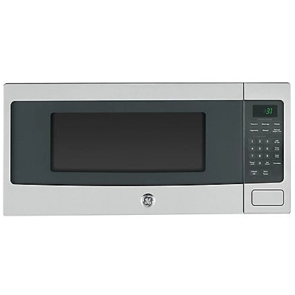 GE Profile PEM10SFC Countertop Microwave, 1.1 cu. ft. Capacity, 800W Watts, 24 inch Exterior Width, Stainless Steel colour