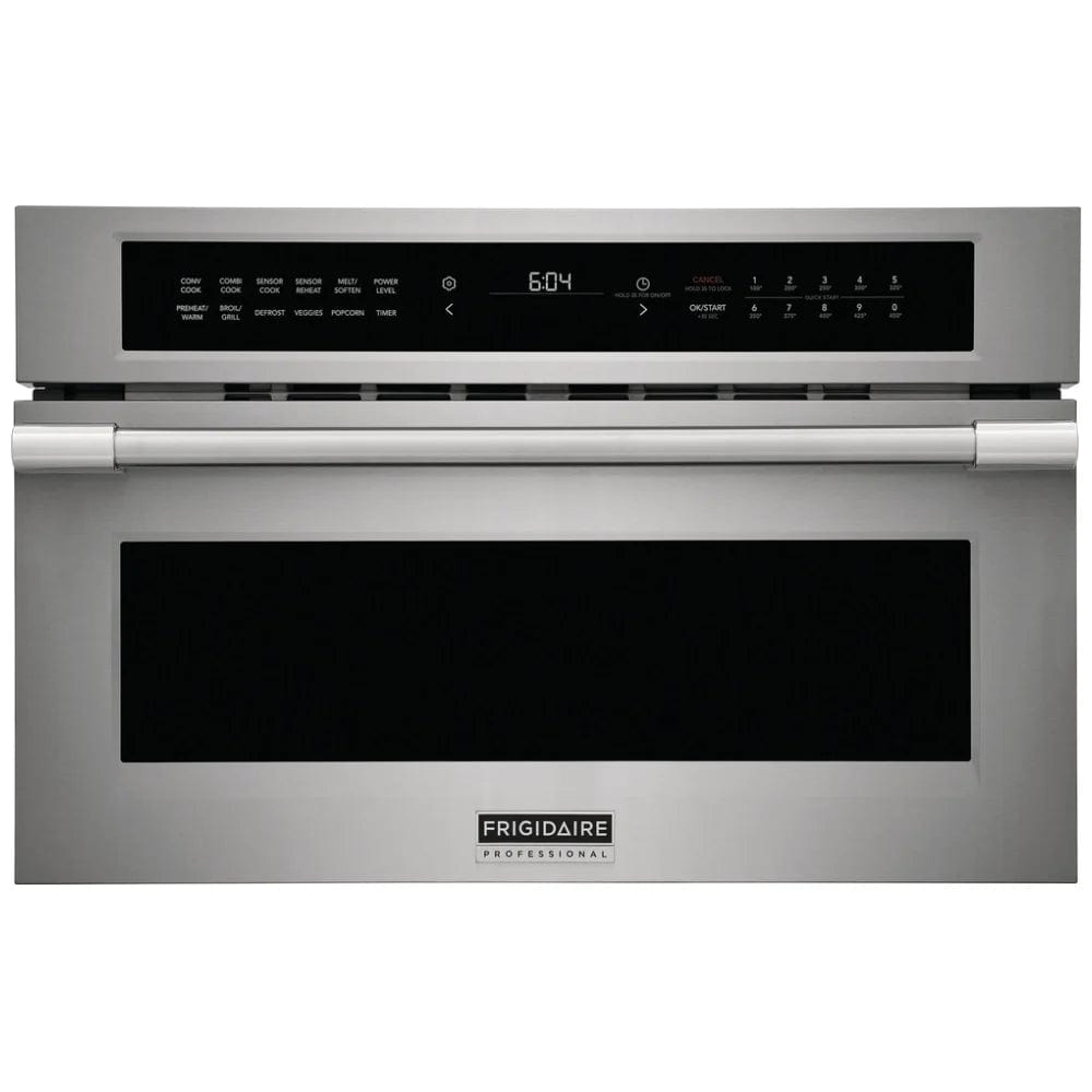 Frigidaire Professional PMBD3080AF Built In Microwave, 1.6 cu. ft. Capacity, 1000W Watts, Convection, Stainless Steel Interior, 30" Stainless Steel