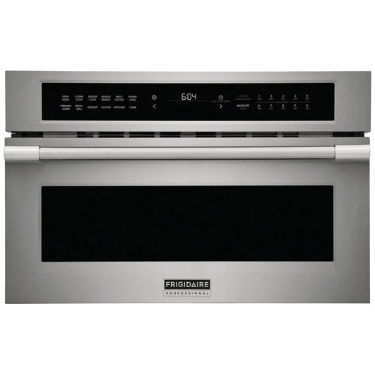 Frigidaire Professional PMBD3080AF Built In Microwave, 1.6 cu. ft. Capacity, 1000W Watts, Convection, Stainless Steel Interior, 30" Stainless Steel