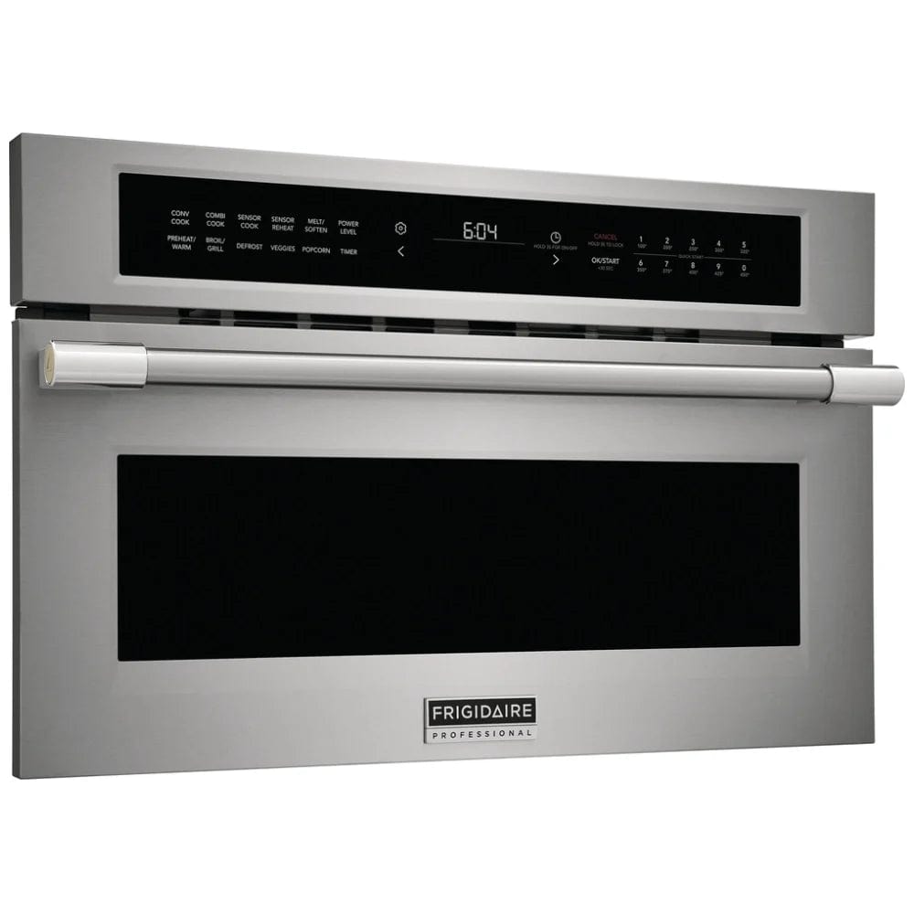 Frigidaire Professional PMBD3080AF Built In Microwave, 1.6 cu. ft. Capacity, 1000W Watts, Convection, Stainless Steel Interior, 30" Stainless Steel