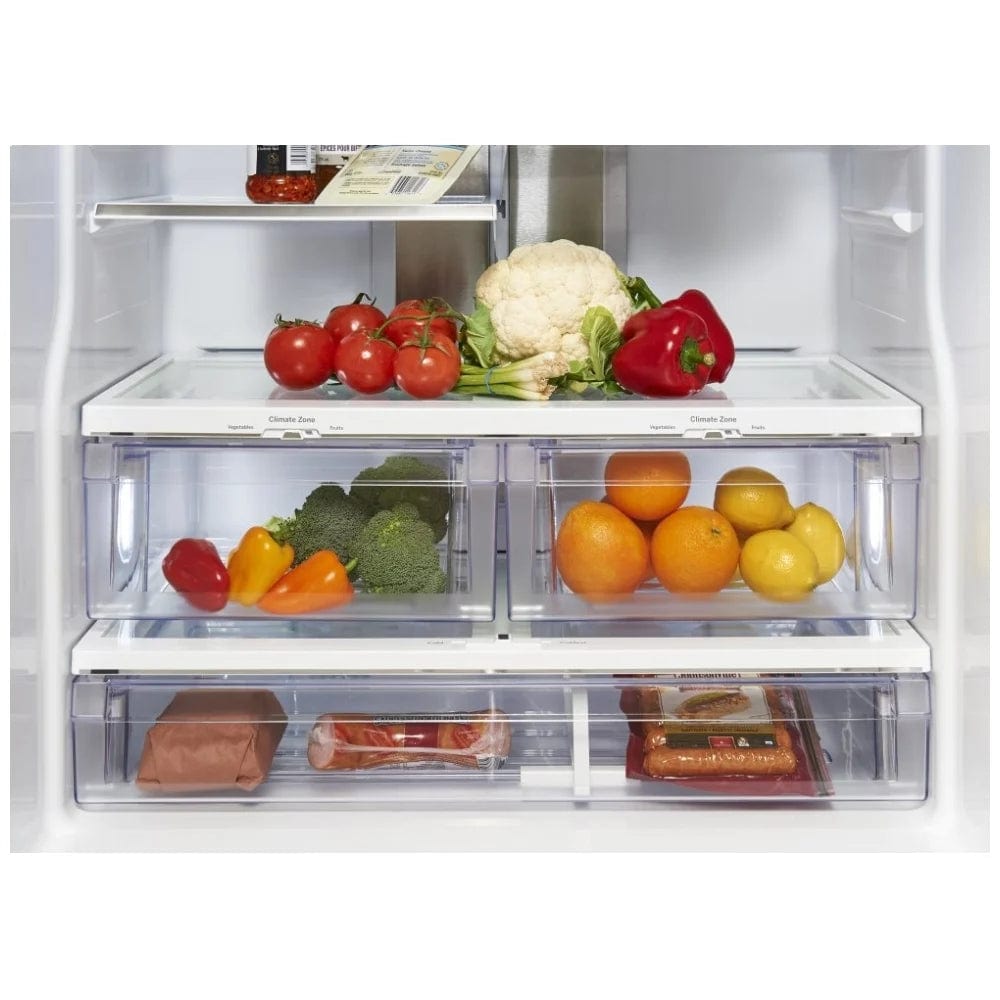 GE Profile PNE21NGLKWW French Door Refrigerator, 30 inch Width, ENERGY STAR Certified, 20.8 cu. ft. Capacity, White colour