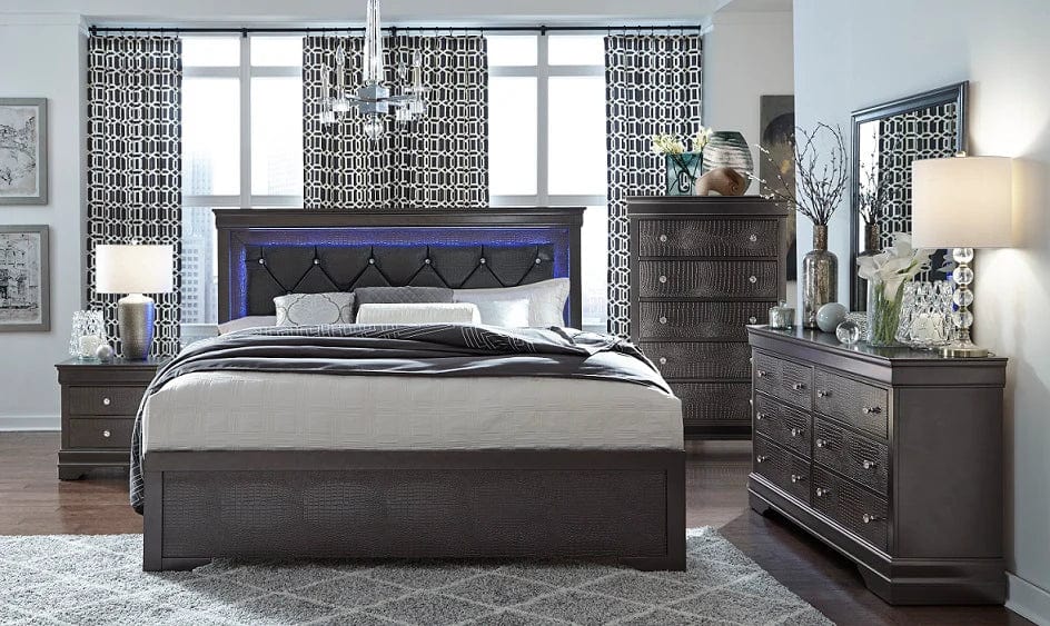 Pompei Grey Bedroom Set