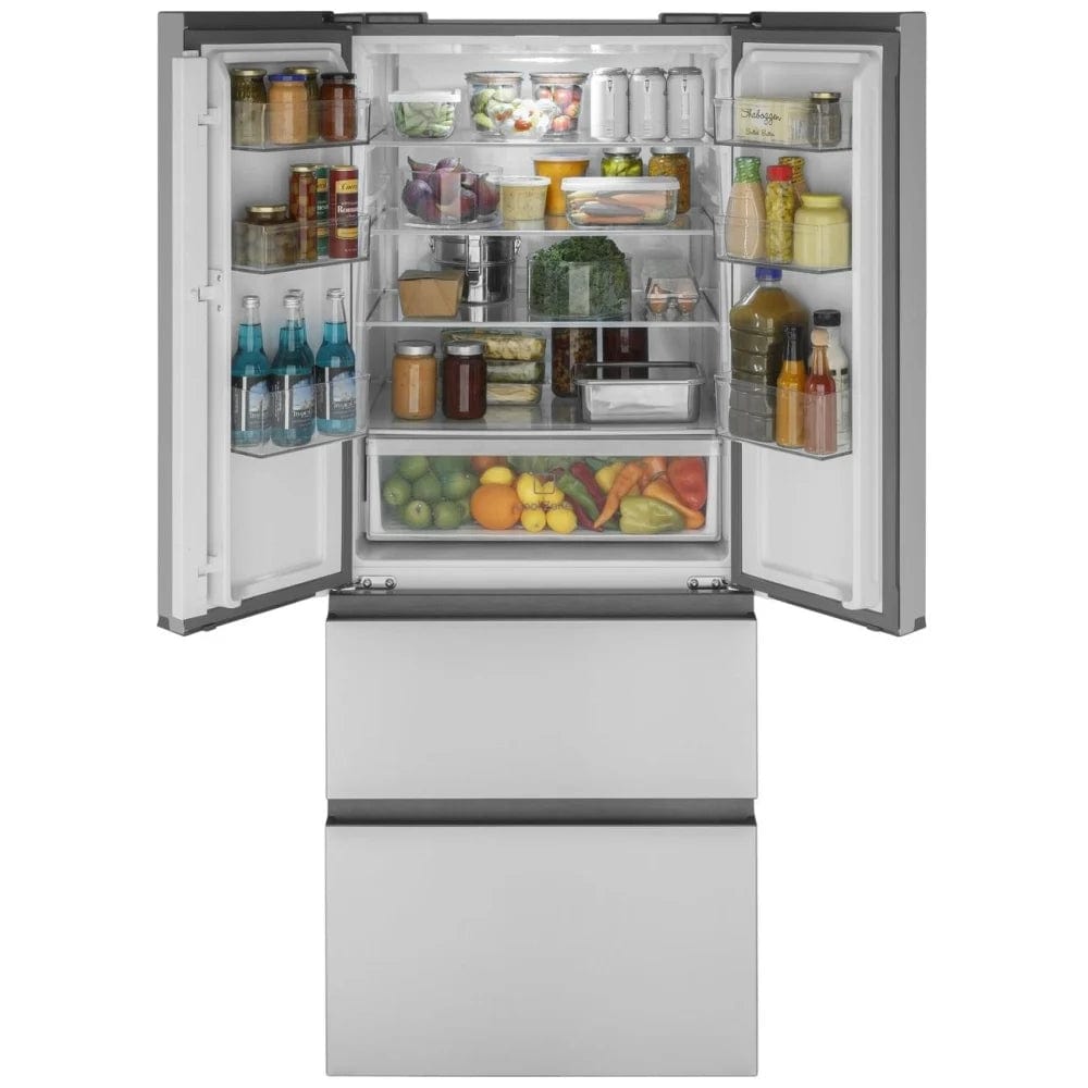 Haier (QJS15HYRFS) French Door Refrigerator, 28 inch Width, Counter Depth, 14.51 cu. ft. Capacity -- Stainless Steel