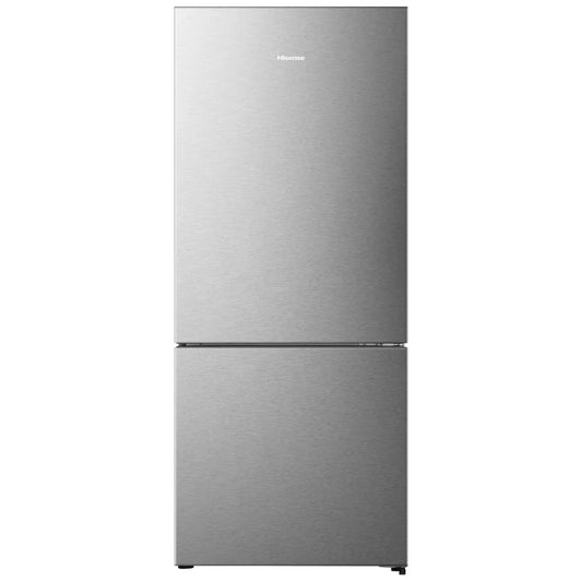 Hisense RB15N6ASE Bottom Freezer Refrigerator, 28 inch Width, ENERGY STAR Certified, Counter Depth, 14.7 cu. ft. Capacity, Titanium color Pure Flat Design RF