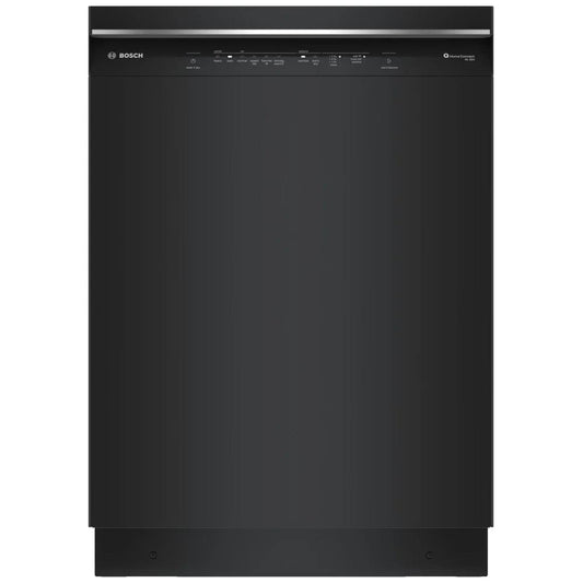 Bosch 300 Series SHE53C86N Dishwasher, 24 inch Exterior Width, 46 dB Decibel Level, Full Console, Stainless Steel (Interior), 8 Wash Cycles, 16 Capacity , Wifi Enabled, Black color