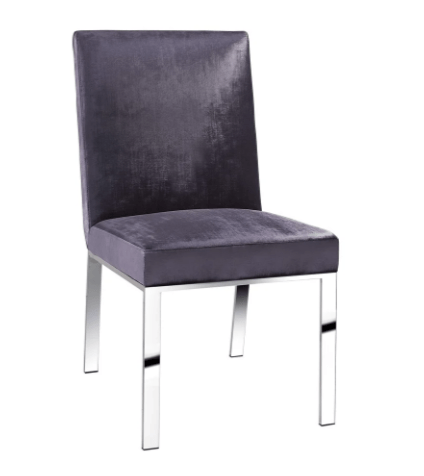 WELLINGTON Dining chair GY-DC-7982 Charcoal Velvet