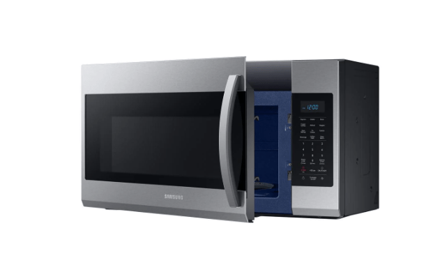 Samsung 1.9 cu. ft. Over the Range Microwave in Fingerprint Resistant Stainless Steel Model # ME19R7041FS
